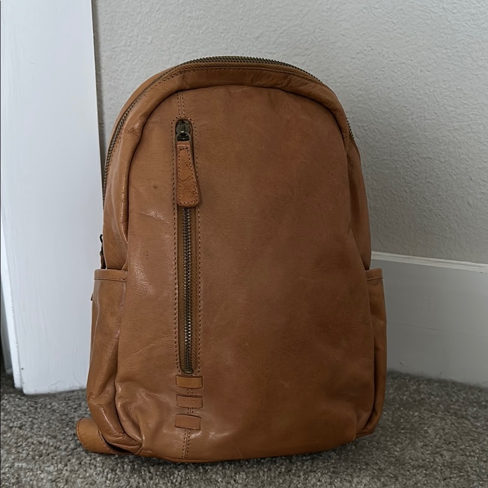 C&C California Tan Leather Backpack
